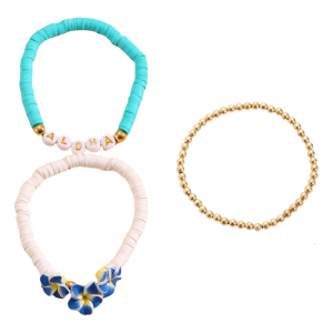 Stylish Colorful Polyer Clay Ocean Inspired Bracelet for Trendy Women and Students Seek Fashionable Elegant Styles