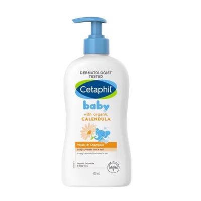 Sữa tắm gội toàn thân 2in1 Cetaphil Baby Wash & Shampoo Úc (230ml/400ml) cho trẻ từ sơ sinh đến dưới 6 tuổi