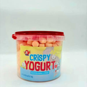 As 【COD】TikTok Store Exclusive 300pcs Crispy Marshmallow Large Bucket orted Flavor Lemon Blueberry Strawberry Yogurt