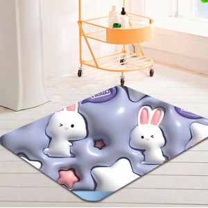 ◆SG LOCAL STOCK◆ Bathroom Quick-drying soft floor mat Diatomite absorb water non-slip kitchen mat 3D Swell and thicken