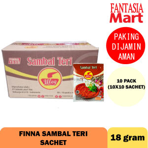 FINNA ANEKA SAMBAL SACHET 18 GRAM DUS PER 10 PACK ISI 10X10 PCS FANTASIA DENGAN PAKING AMAN