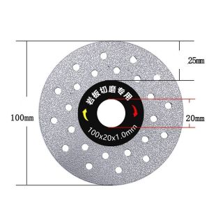 MLADEN Diamond Saw Blade Special Cutting Pieces for Rock Slabs Hole Diamond Saw Blade Flat Grinding Disc