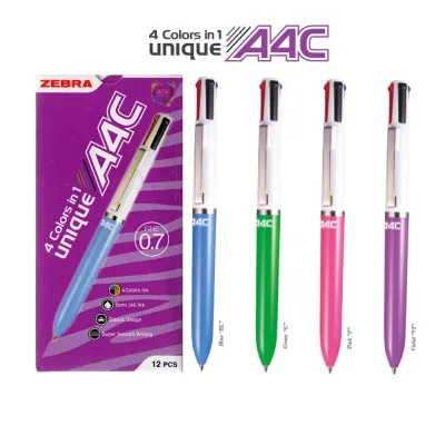ZEBRA Pulpen A4C Pulpen 4 Warna / Ballpoint 4 Colour - Satuan