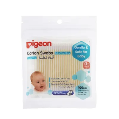 Pigeon Cotton Swabs Extra Thin Stem | Newborn Baby Cotton Swabs