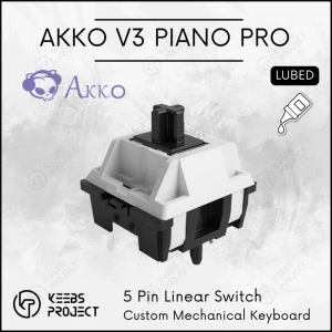 [Ready Stock] New Akko Piano Pro V3  Linear 5pin Linear Switches for Mechanical Keyboard Keebs Project