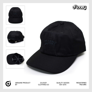 DLOOZY Topi Baseball Hat Caps Polo Hitam Dlz06