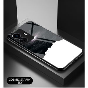 For Vivo Y77 Y76 Y72 Y52 Y76S 5G VivoY77 Y 77 5G Tempered Glass Phone Case Soft TPU Edge Shockproof Hard Protection Back Casing Cover