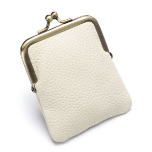 Royal Bagger Small Coin Purses for Women Genuine Cow Leather Fashion Storage Bag Mini Wallet Purse with Kiss Lock 1474