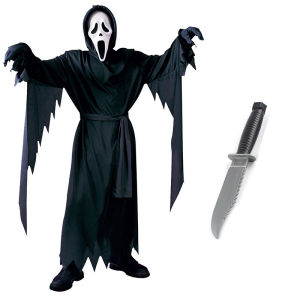 Trang phục Halloween cho trẻ em và người lớn: Trang phục phim kinh dị cos Trang phục kèm theo dao găm và kiếm đáng sợ