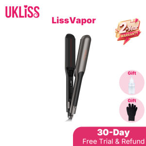 UKLISS Steam Hair Straightener Ceramic Plate 230°C Adjustable Temperature Hair Care Ionic Ion Technology