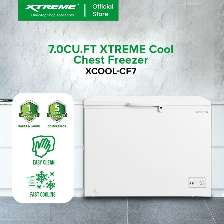 XTREME COOL 7.0cu ft. Chest Freezer Manual Defrost with Lock Handle and