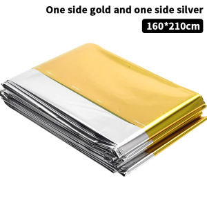 TDiepf Khẩn Cấp Cứu Hộ Chăn Ngoài Trời Không Thấm Nước Giữ Ấm Sinh Tồn Chăn Cách Nhiệt Kem Chống Nắng Chăn 130 140 160x210Cm