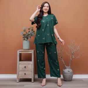 Setelan CP REBECCA Daster Batik Wanita Tye dye Terbaru Kekinian Busui Friendly