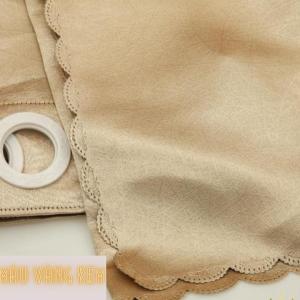 rèm cửa sổ- Rèm xếp ly móc treo không đục lỗ vải gấm dệt 3D- nếp sóng tự nhiên -rèm việt