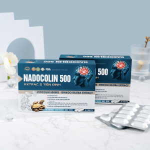 NADOCOLIN 500 Extract S – Viên Uống Bổ Sung Dinh Dưỡng Dạng Viên Tiện Lợi Hộp 30 Viên