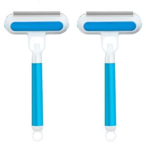 Pet Hair Remover Squeegee Glass Cleaner with Soft Silicones Scrapers for Mirrors Tile Shower Door