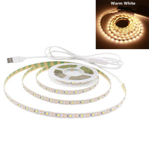 Angelila USB LED Strip Light 5V TV Background Flexible Stripe Ribbon With ON/OFF Switch SMD2835 Cabinet Rope Tape Lamp