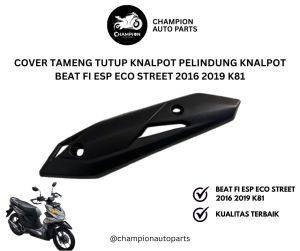Cover Tameng Tutup Knalpot Pelindung Knalpot Beat Fi Esp Eco Street 2016 2019 K81