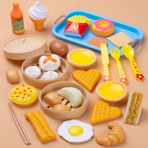 Delicious Kitchen Toys Childrens Play House Toys Breakfast Fake Food Toys Incense Business Toys Childrens Day Gifts