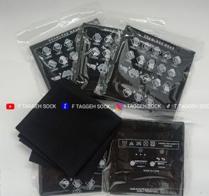 12 PCS MASKER BUFF KHUSUS HITAM MULTIFUNGSI