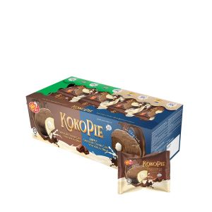 Win2 - KOKOPIE CHOC WITH VANILLA CREAM 20G 16 PKTS / Win2 - KOKOPIE VANILA KRIM BERSALUT COKLAT 20G 16 PACKS