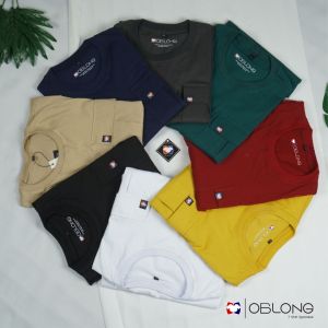 OBLONG Kaos Oversize Basic | Kaos polos Oversized Pria Dan Wanita  | Tshirt Pocket | All Varian