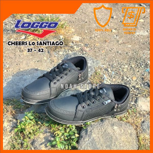 NOAH - Sepatu LOGGO Cheers L0 SANTIAGO 37-42 /Sepatu Tali /Sepatu Sekolah Hitam /Sepatu Sneakers Anak /Sepatu Keren /Sepatu Olahraga /Sepatu Kulit