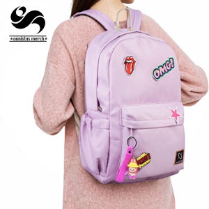 Onnistus - BagPack Waterproof Junior Tas Sekolah Anak Perempuan Ungu Casual Kasual Ransel Gendong Kantong SD SMP Cewek Terbaru NEW