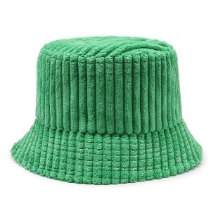 MAYIT Adjustable Corduroy Bucket Hat Versatile Breathable Travel Sun Shade Cap Fashion Absorb Sweat Basin Panama Cap for Women