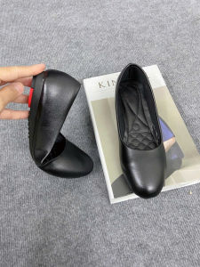 Giày búp bê bệt 2cm mũi tròn da mờ mềm ôm chân đế cao su non chống trơn trượt size 35-40