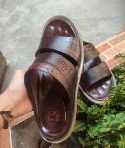 Sandal Pria Kulit Asli Ban Dua Model Permanent