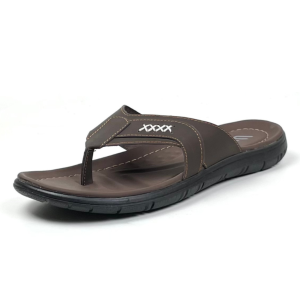 WIBI S01-01 Sandal Kulit Jepit Pria Dewasa Cokelat Tua Size 39 - 43