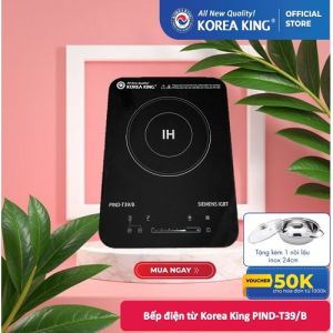 PIND-T39B Bếp điện từ Korea King  (bếp đơn mặt chính cường lực công suất 2000W) - Hàng chính hãng