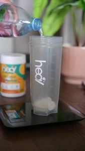 cod-ship with 24hHeal Grey Shaker Bottle 700ml/500ml (Protein Shaker with Reusable Ball) - Protein Shaker Bottle