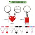 Gantungan Kunci Hati Love Heart Brick Keychain Couple Warna Warni. 