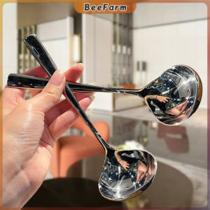BF 1Pc Stainless Steel Soup Spoon Big Head Spoon Kitchen Cooking Tool