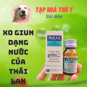 chai tẩy giun sán PARAX cho chó mèo [10ml]