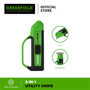 Greenfield 2-in-1 Utility Knife - Cut Scrape Handle Grip