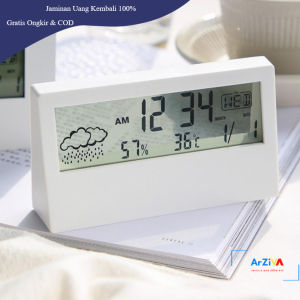 KKMOON Jam Alarm Meja Digital Thermometer Hygrometer Weather Station - 618G