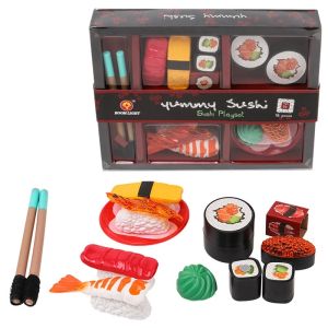 Childrens Simulation Japanese Sushi Pretend Kitchen Food Toys Pretend Play FoodSushi Set Pretend Kitchen Toys For Kids2026