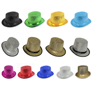 Fedora mũ đội đầu Blingbling vành ngắn ăn mặc lên ảo thuật gia hat cho cuộc diễu hành giai đoạn performence carnivals kỳ nghỉ