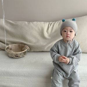 Baby crawling outfit autumn clothing for babies  outfit Korean-style childrens clothing infant autumn clothes boys romper