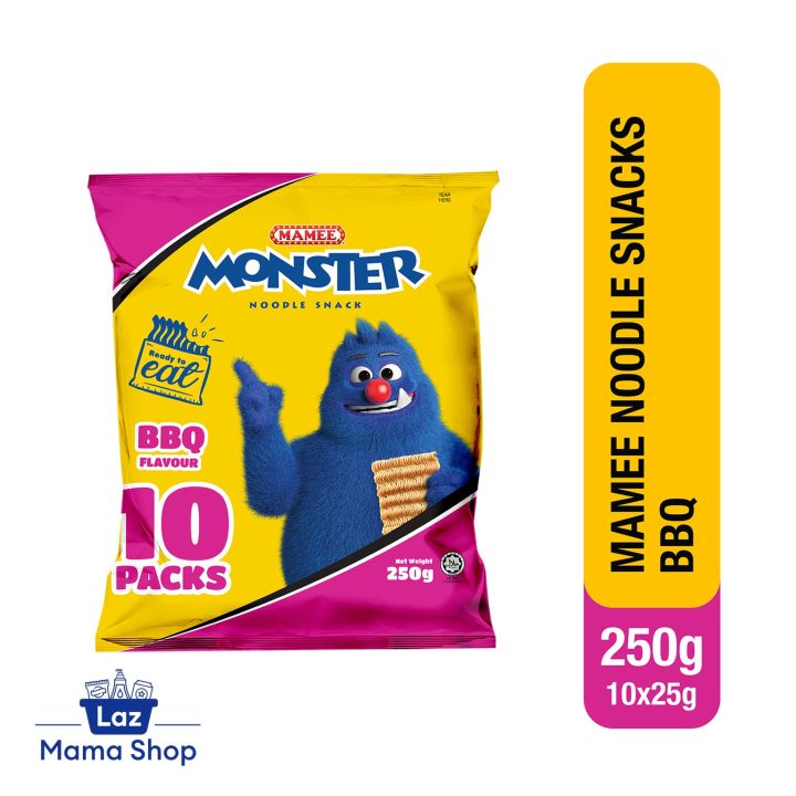 Mamee Monster BBQ Flavour Noodle Snack (Laz Mama Shop) - Lazada
