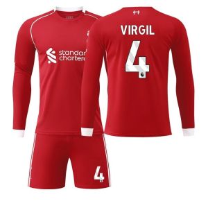 AU2526 Liverpool home football jersey Wirtz 7 Isaak Salahs jersey autumn-winter long-sleeve set