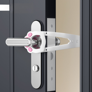 รูประตูฟรีของลูกสุนัข ประตูแมวแบบไม่ต้องเจาะรูเพื่อรักษาประตู