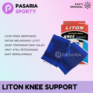 Liton DEKER LUTUT 8628 Biru Knee Support Kain Penahan/Pelindung Kaki Cidera