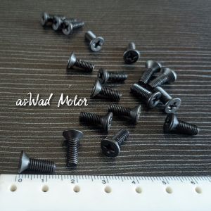 (10pcs) Baut Tutup Minyak Rem Universal / Baut Tutup Cover Minyak Master Rem Motor Bebek M4x12mm / Baut Tutup Oli Rem part