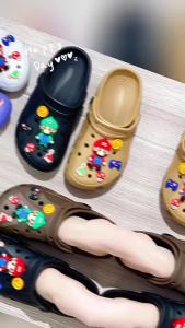 2026 New Summer Breathable Low-Heel Nurse Cartoon Cute Couple Closed-Toe Sandals