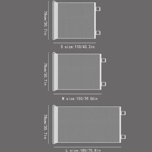 HISTO Reinforced Pet Mesh Isolation Net Anti-Escape Adjustable Retractable Pet Gate Portable Double Lock No-Drill Pet Door Indoor