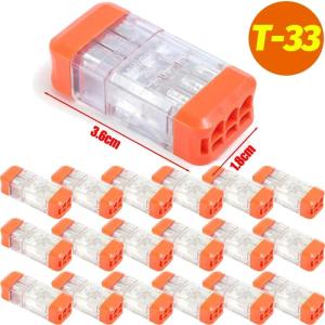 5/10/20Pcs New Pluggable Quick Connector Fast Wire Connector Electrical Equipment Connectors for Compact Plug Male Female Terminals